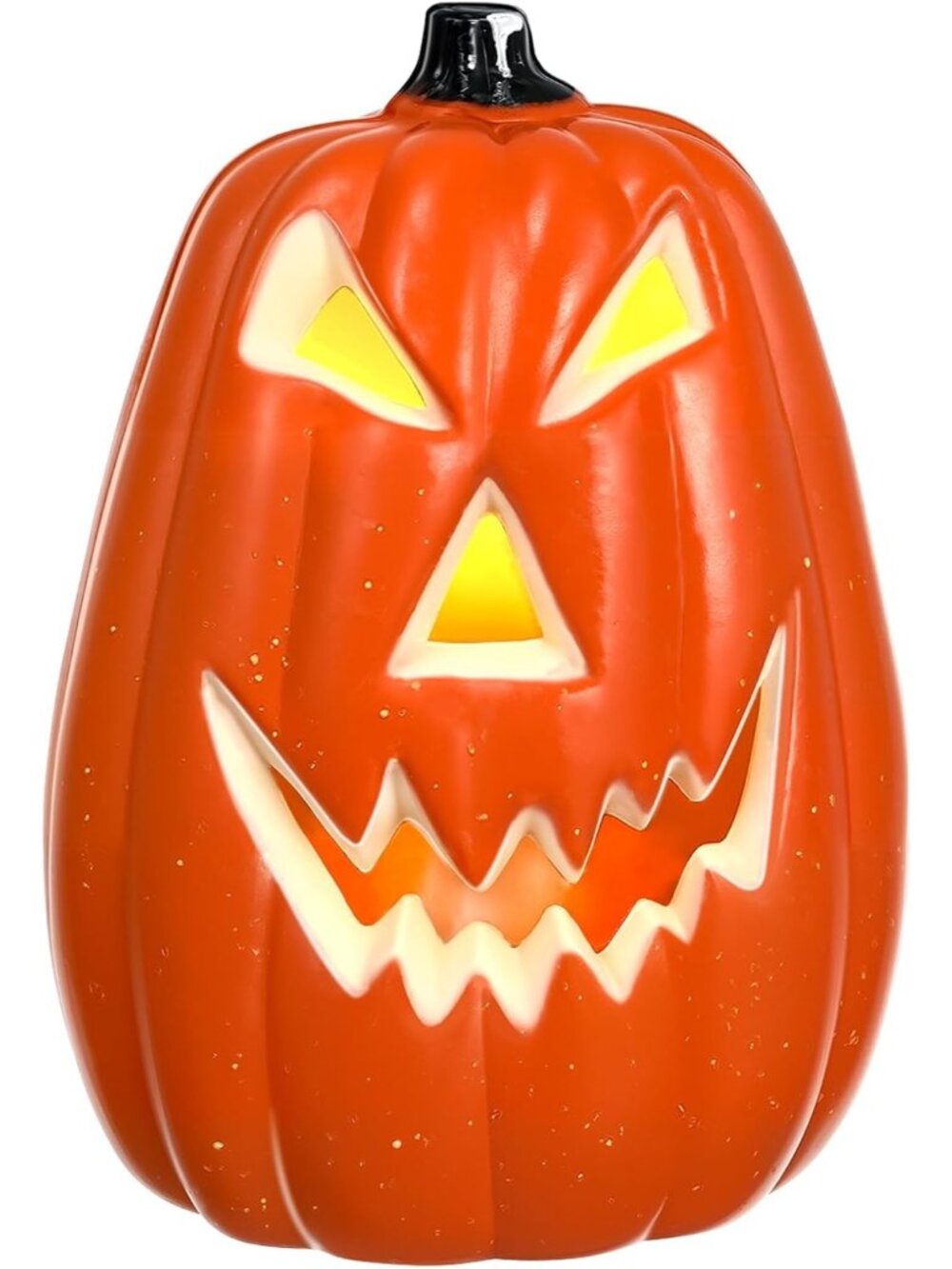 🎃Orange Lights Jack O Lanterns Classic Plastic Vintage Pumpkin House Statue